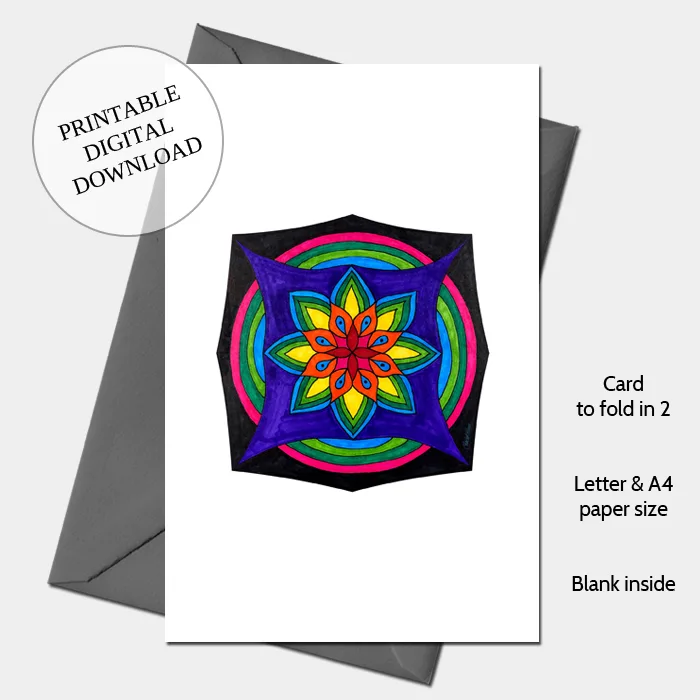 Mandala Rainbow in the dark