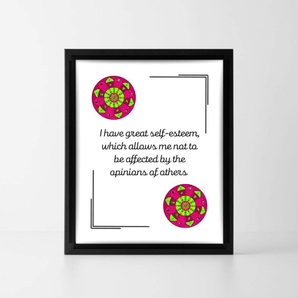 Positive affirmation Self-confidence