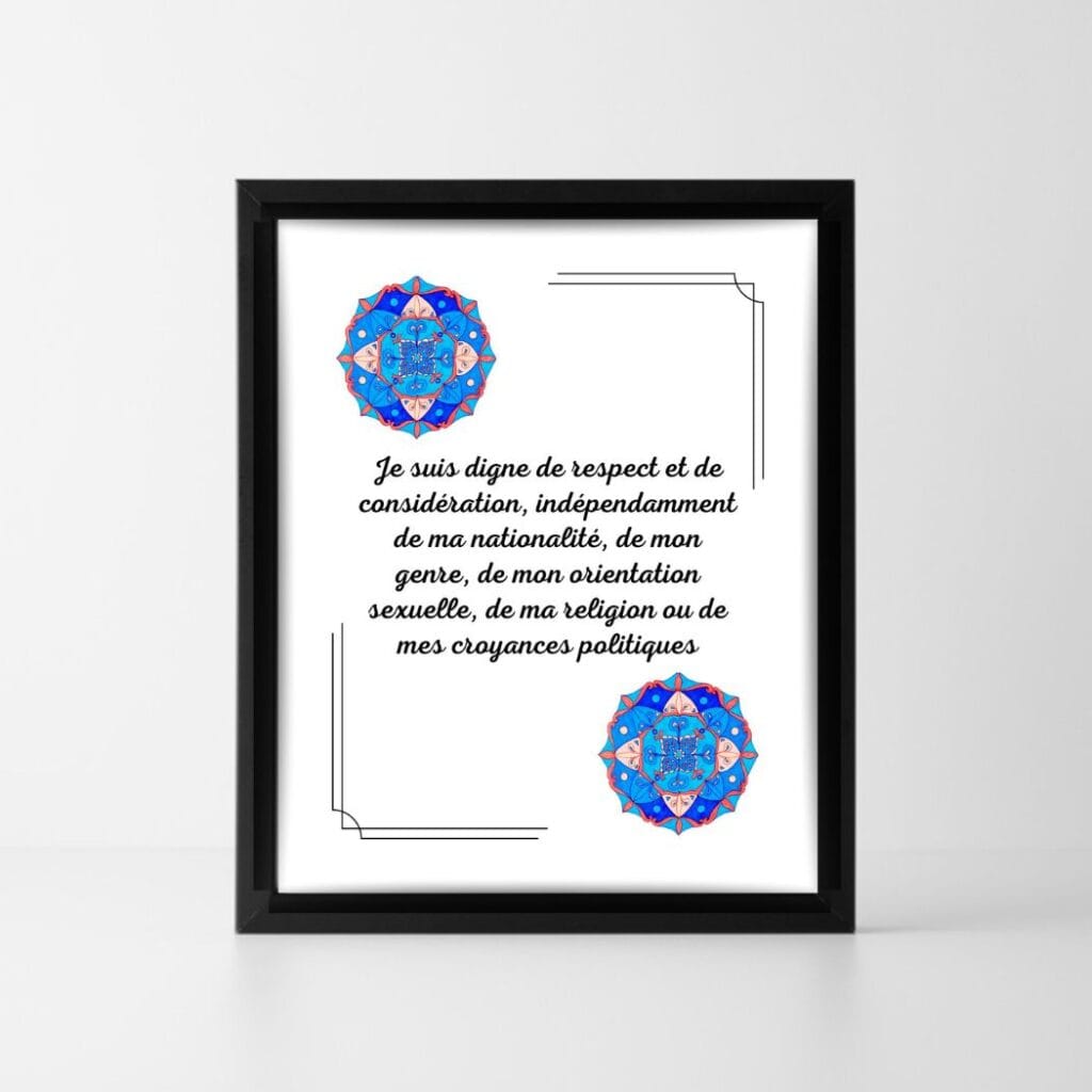 Affirmation positive Estime de soi