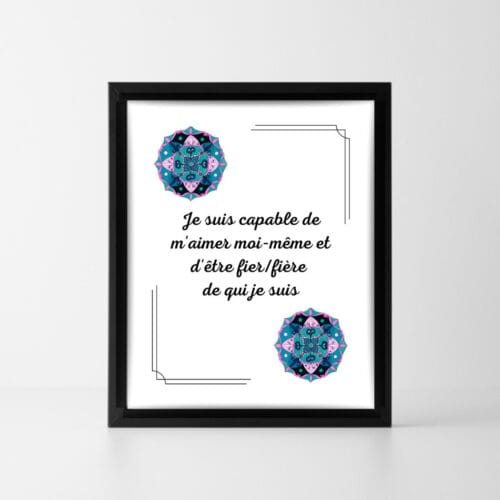 Affirmation positive Estime de soi