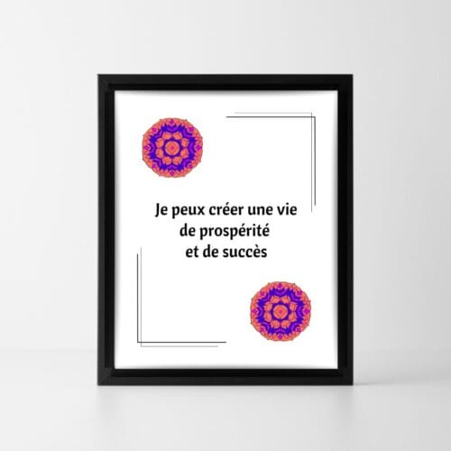 Affirmation positive Succès et Abondance