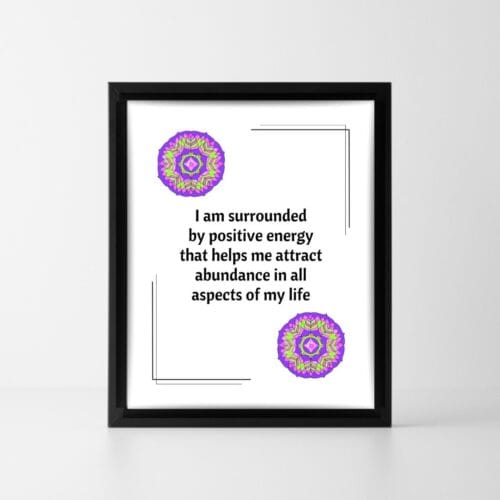 Positive affirmation Success and abundance