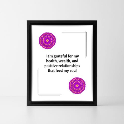 Positive affirmation Success and abundance