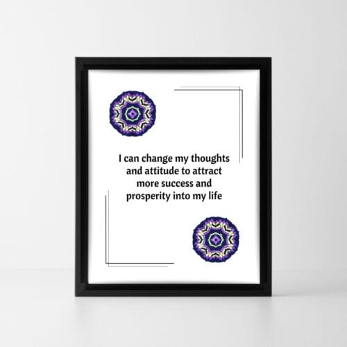 Positive affirmation Success and abundance