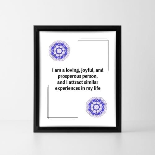 Positive affirmation Success and abundance