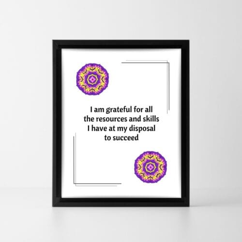 Positive affirmation Success and abundance