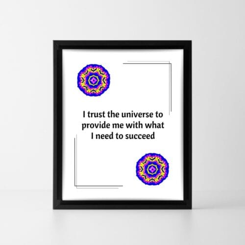 Positive affirmation Success and abundance