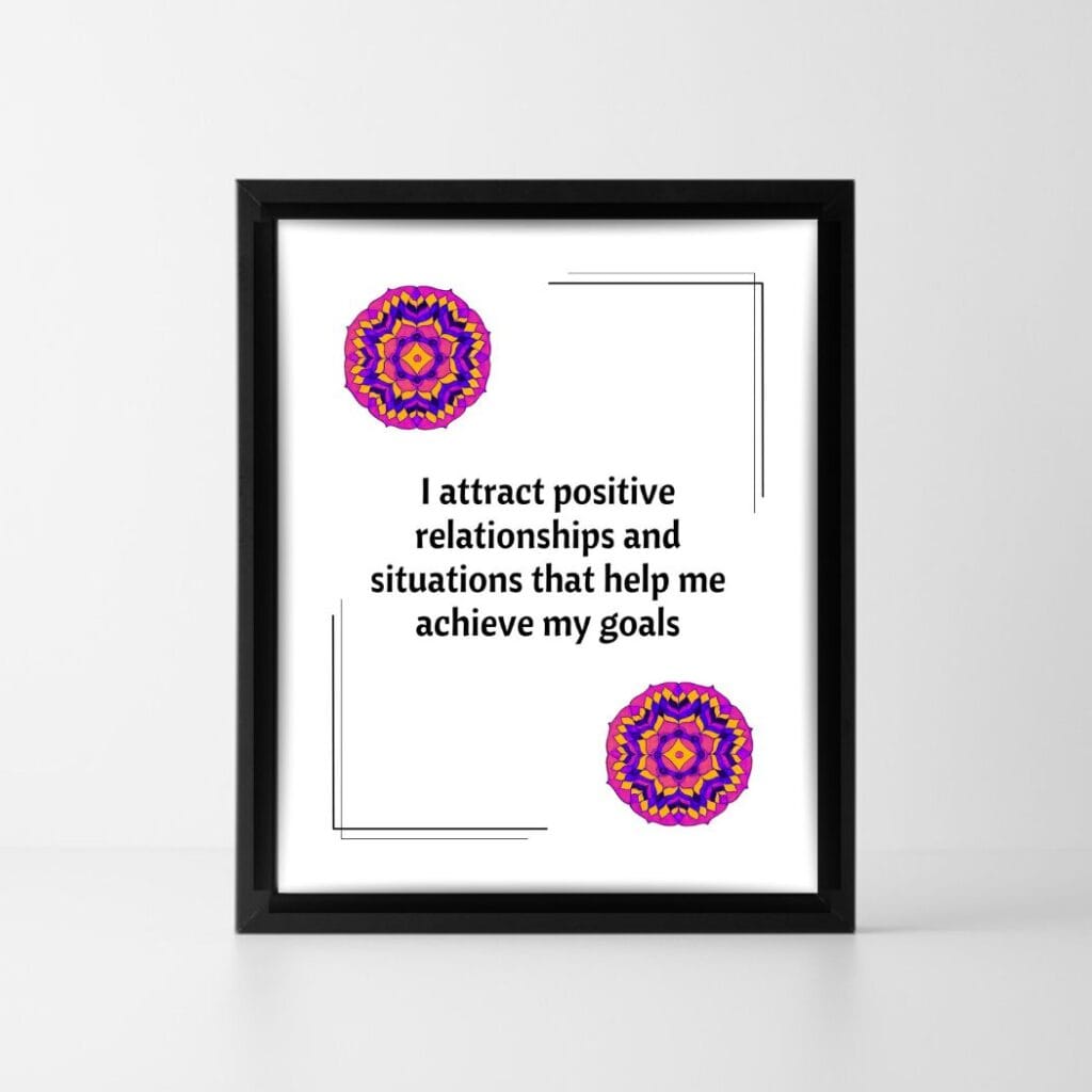 Positive affirmation Success and abundance