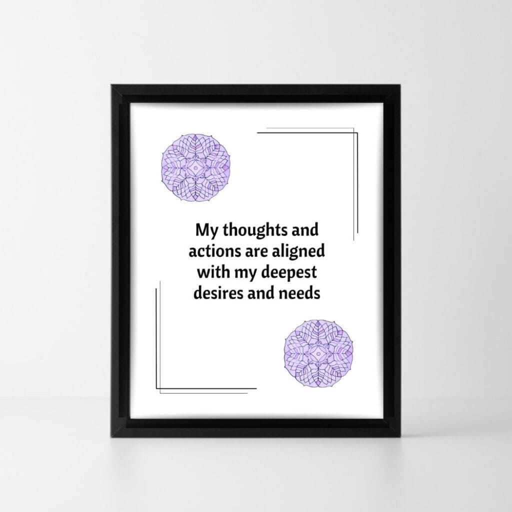 Positive affirmation Success and abundance
