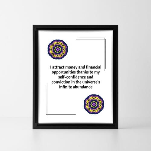 Positive affirmation Success and abundance