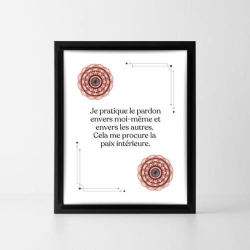 affirmation positive paix intérieure