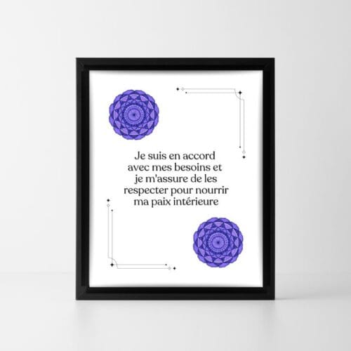 affirmation positive paix intérieure